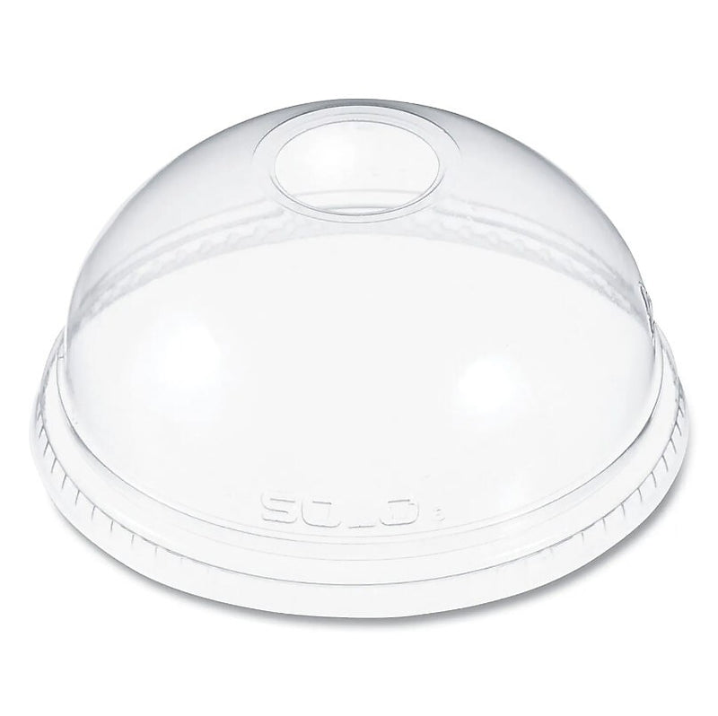 Ultra Clear Dome Cold Cup Lids F/16-24 Oz Cups, Pet, 100/Pk