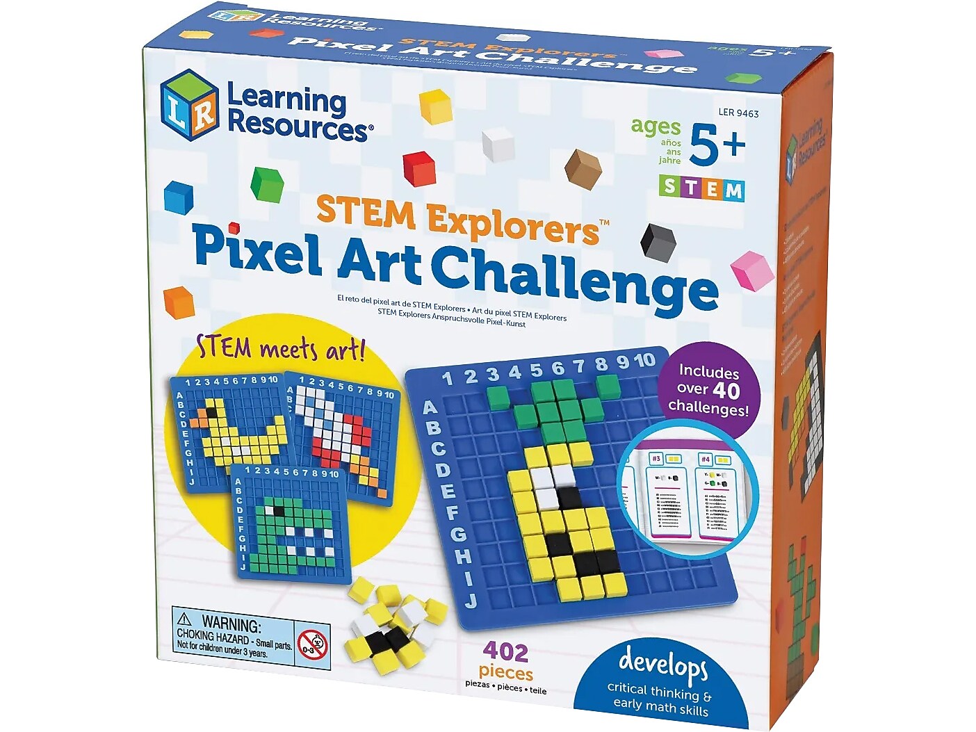 Learning Resources STEM Explorers Pixel Art Challenge Set (LER9463)