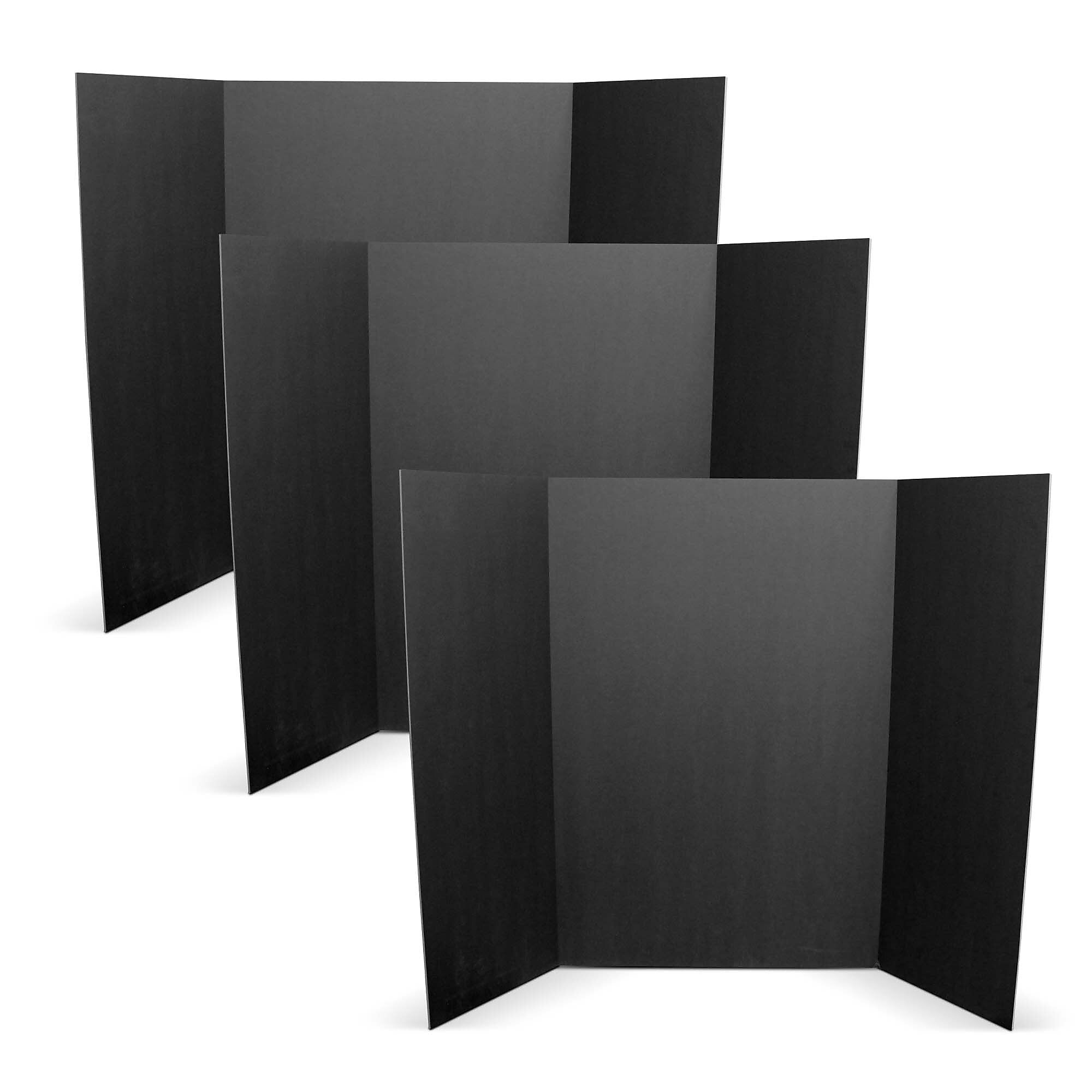 36" x 48" Total Black Foam Project Board (3/16") - Pack of 3
