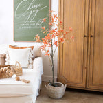 Nearly Natural 4.5' Autumn Pieris Artificial Fall Tree (T4737)