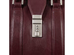 McKlein MORGAN Leather Briefcase, Laptop Compatible, Burgundy (83346)