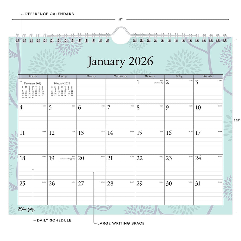 2026 Blue Sky Rue Du Flore 11" x 8.75" Monthly Desk Calendar (101613-26)