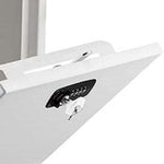 AdirOffice Steel Large Wall Mounted Interoffice Mailbox Drop Box, Combination Lock, White (631-04-WHI-KC)