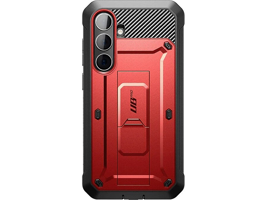 SUPCASE Unicorn Beetle Pro Rugged Case for Samsung Galaxy S24, Shock Absorbing, Metallic Red (GS24UBPR2SRD)