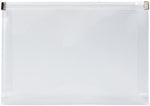 JAM Paper Premium Expanding Wallet with Zipper Closure, Other, Clear, 3/Pack (920Z1clx3)