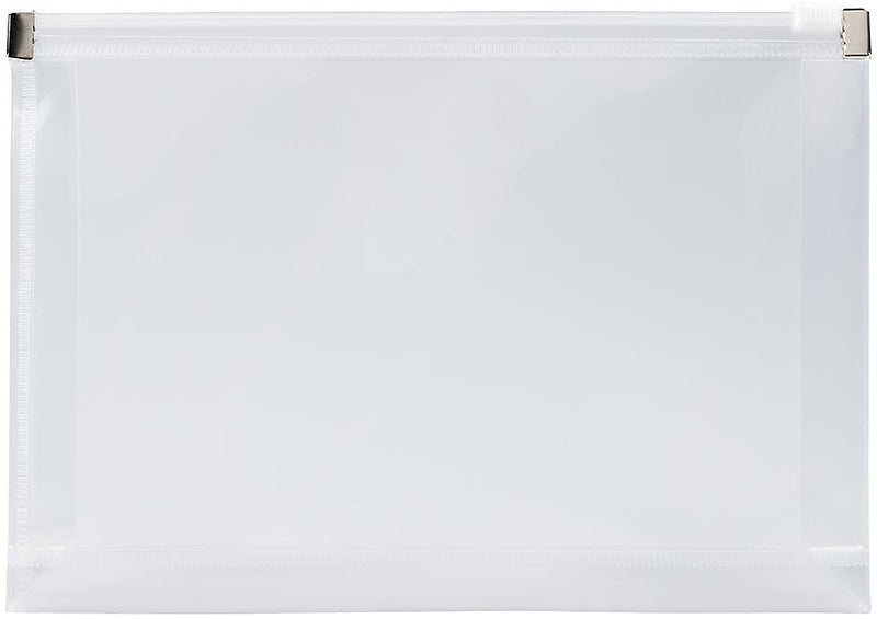 JAM Paper Premium Expanding Wallet with Zipper Closure, Other, Clear, 3/Pack (920Z1clx3)