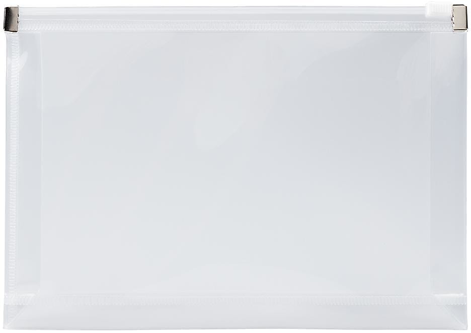 JAM Paper Premium Expanding Wallet with Zipper Closure, Other, Clear, 3/Pack (920Z1clx3)