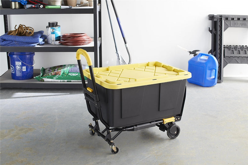 Cosco Convertible Hand Truck, 300 lb. Capacity, Black/Yellow (12225YGB1E)