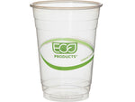 Eco-Products GreenStripe PLA Cold Cup, 16 oz., Clear/Green, 50 Cups/Pack, 20 Packs/Box (EP-CC16-GS)