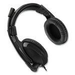 Adesso Xtream H5 Binaural Over The Head Multimedia Headset with Mic, Black (ADEXTREAMH5)