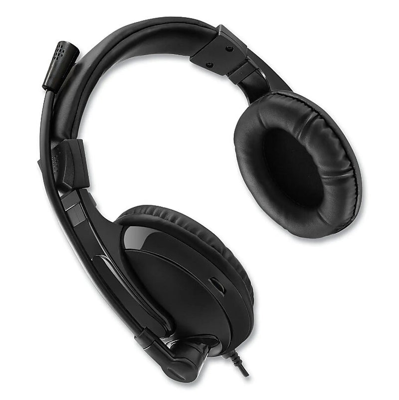Adesso Xtream H5 Binaural Over The Head Multimedia Headset with Mic, Black (ADEXTREAMH5)