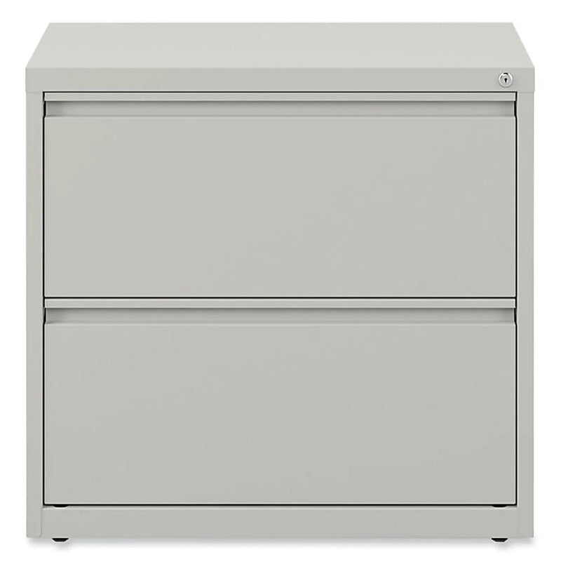 Alera 2-Drawer Mobile Lateral File Cabinet, Letter/Legal Size, Lockable, 29"H x 30"W x 19.25"D, Light Gray