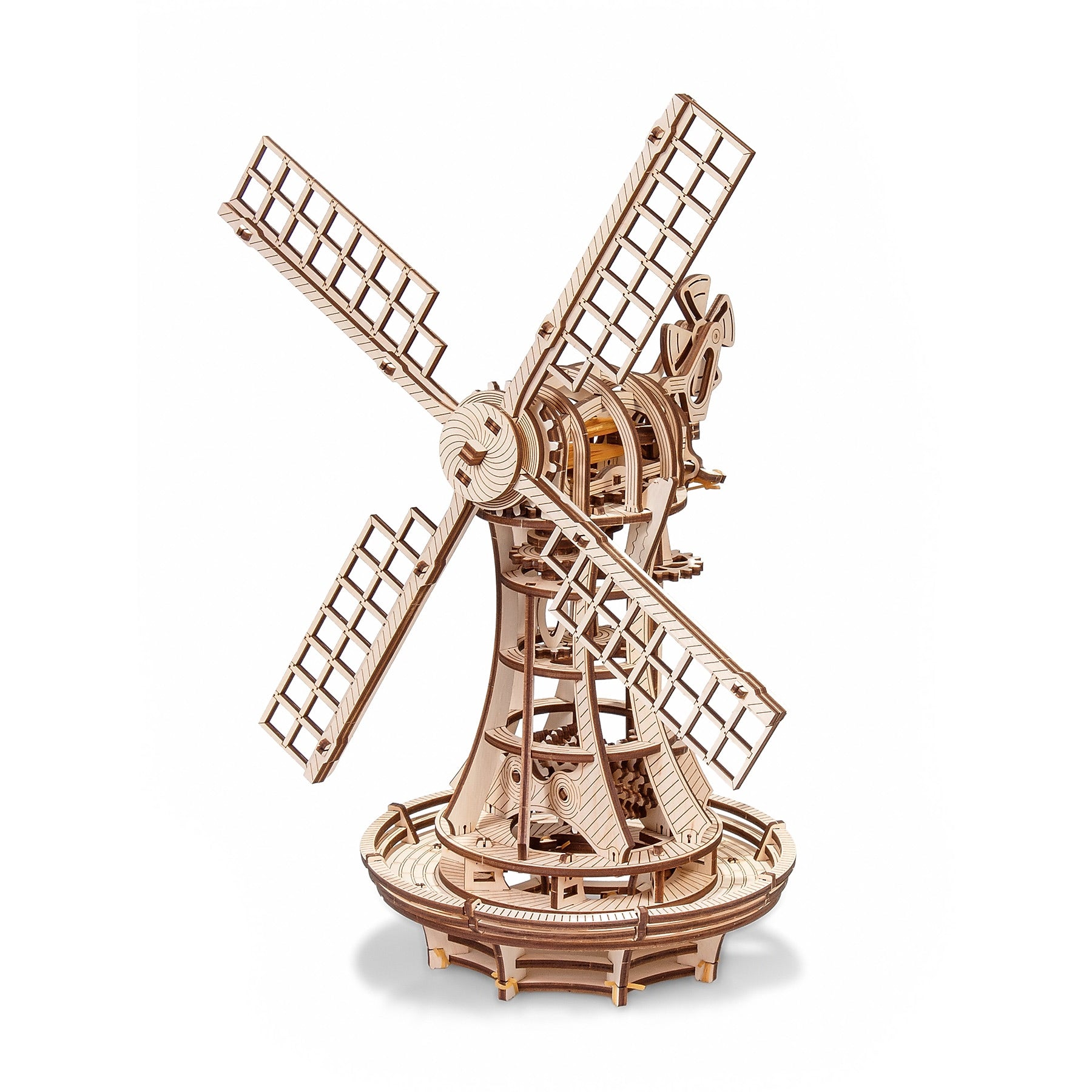 EWA Eco-Wood-Art Windmill 3D Wooden STEM Construction Kit, 227 Pieces/Set (AVRAV0523327)