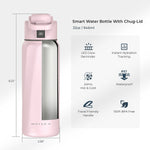 WaterH BOOST Stainless Steel Triple Wall Insulated Smart Water Bottle, 32 oz., Pink (B003PK)
