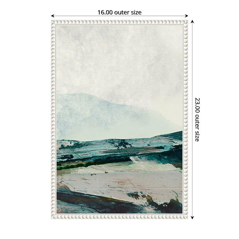Amanti Art Mountain Mists by Dan Hobday Framed Canvas Wall Art Print, 16" x 23" (A42678302528)
