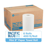 Pacific Blue Ultra Hardwound Paper Towels, 1-ply, 400 ft./Roll, 6 Rolls/Carton (26610)