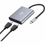 Adesso CyberHub 5020 USB-C to HDMI Digital Audio/Video Adapter, Male to Female, Black/Silver (AUH-5020)