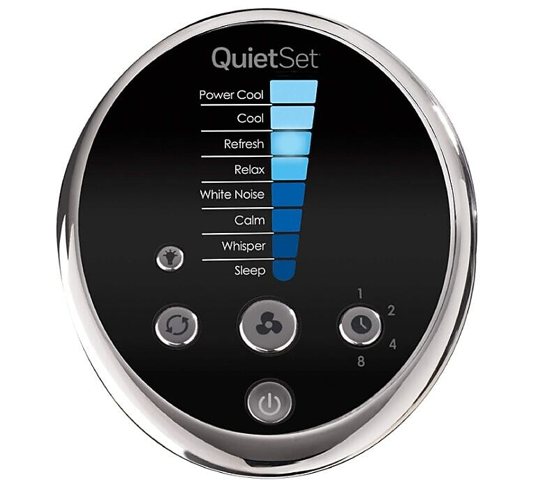 Honeywell QuietSet 32.83"H 8-Speed Oscillating Tower Fan, Black (HYF290B)