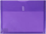 JAM Paper Premium Plastic Document File, Letter, Purple, 3/Pack (218V1PUX3)