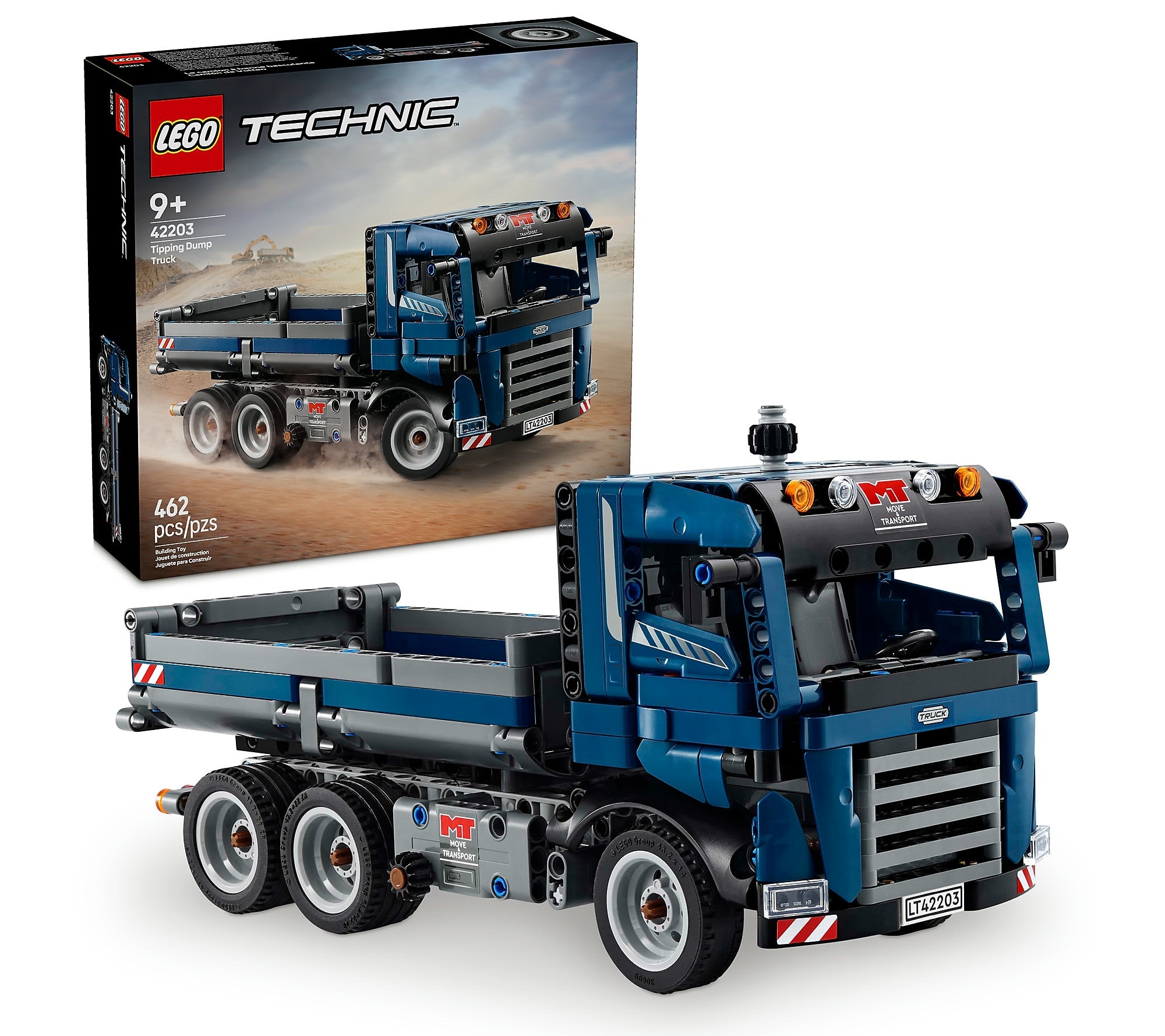 LEGO Technic Tipping Dump Truck, 462 Pieces (42203)