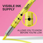 Sharpie Liquid Highlighter, Chisel Tip, Assorted, 5/Pack (24575PP)