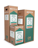 TerraCycle Cardboard Shipping Materials Recycling Box, 22 Gallon, White and Green (791)