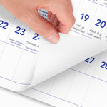 2025 -2027 AT-A-GLANCE 27" x 12" Three-Month Wall Calendar, White/Purple (PM14-28-26)