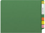 Medical Arts Press Reinforced End Tab File Folder, Straight Cut, Letter-Size, Green, 50/Box (S-01602-GRN)