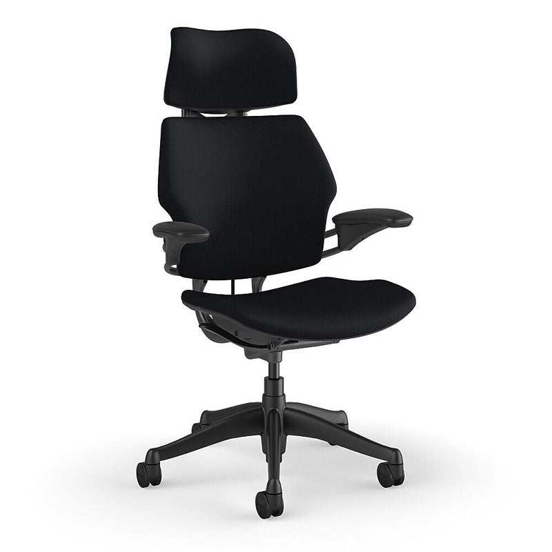Humanscale Freedom Headrest Ergonomic Fabric Swivel Task Chair, Black (F211GCF10XFSHNSC)