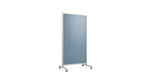 Ghent EZ Glass Mobile Dry-Erase Whiteboard, Aluminum Frame, 75"H x 38"W (EZ1NA7538DM)