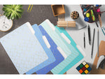 Better Office Heavy-Duty File Folders, 1/3-Cut Tab, Letter Size, Paper Stock, Ombre Rainbow, 18/Pack (80030-18PK)