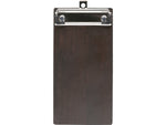 Excello Global Products Wood Grain/Silver Check/Menu Holder, Wood/Metal (SPLS-MENU-4X8CB)