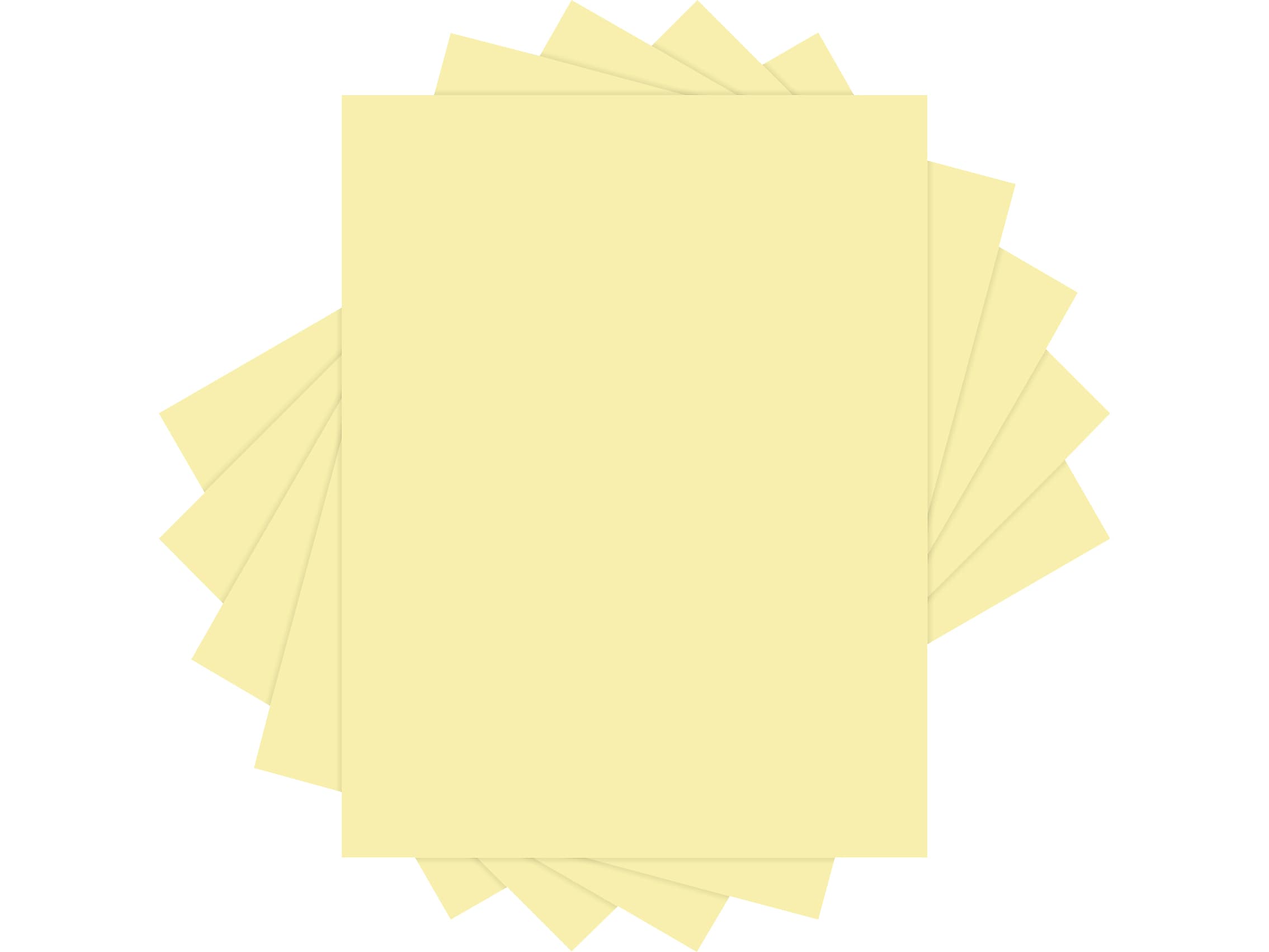Lettermark Colors 30% Recycled Colored Paper, 20 lbs., 8.5" x 11", Canary, 500 Sheets/Ream (94290)