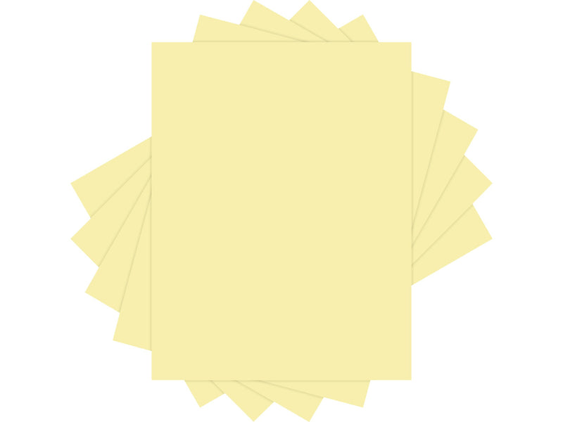 Lettermark Colors 30% Recycled Colored Paper, 20 lbs., 8.5" x 11", Canary, 500 Sheets/Ream (94290)
