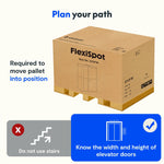 FlexiSpot WorkCube Series Sound Absorbing 2 Person Privacy Booth, White (EP2FW-KIT)