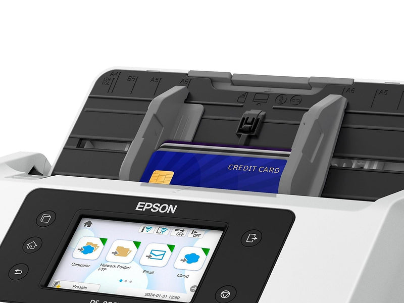 Epson DS-900WN Wireless Duplex Document Scanner, White/Black (B11B276201)