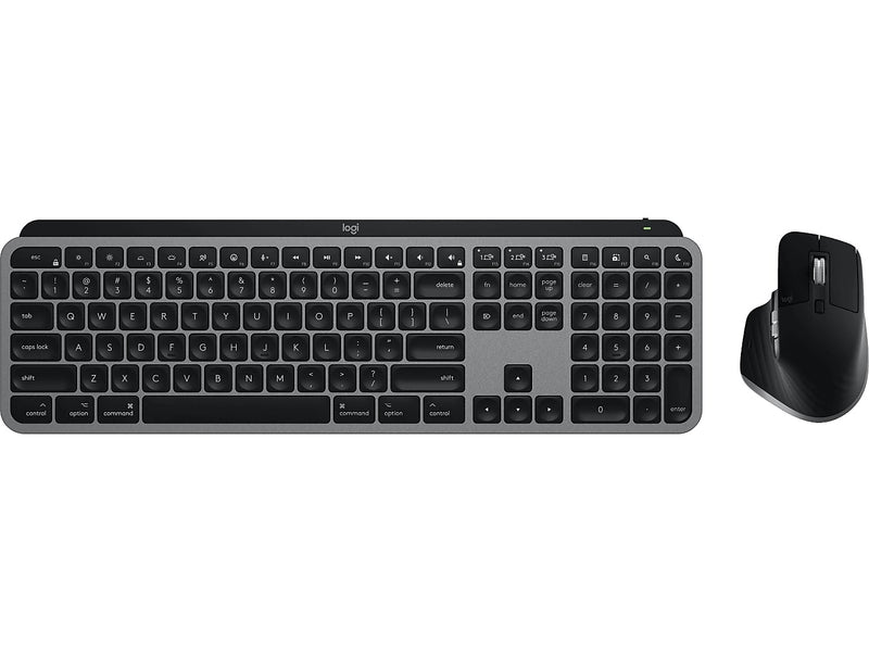 Logitech MX Keys S Combo Wireless Keyboard and Mouse Combo, Space Gray (920-012592)