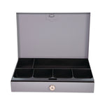 CONTROLTEK Cash Drawer, 6 Compartments, Gray (CNK500126)