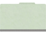 Medical Arts Press Pressboard Classification Folder, 1 Divider, 2" Expansion, Legal Size, Pale Green, 10/Box (DV-T52-14-3PGN)