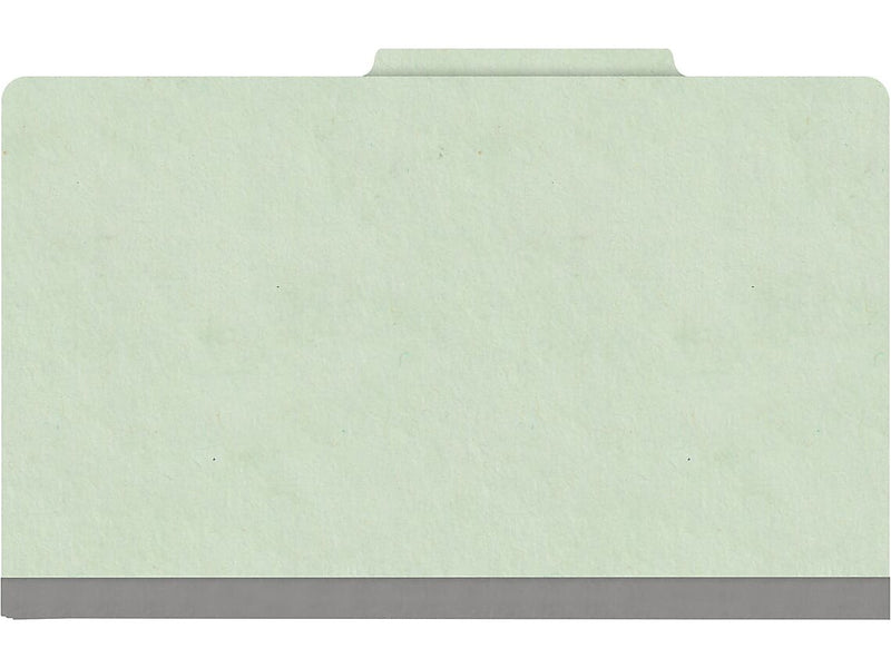 Medical Arts Press Pressboard Classification Folder, 1 Divider, 2" Expansion, Legal Size, Pale Green, 10/Box (DV-T52-14-3PGN)