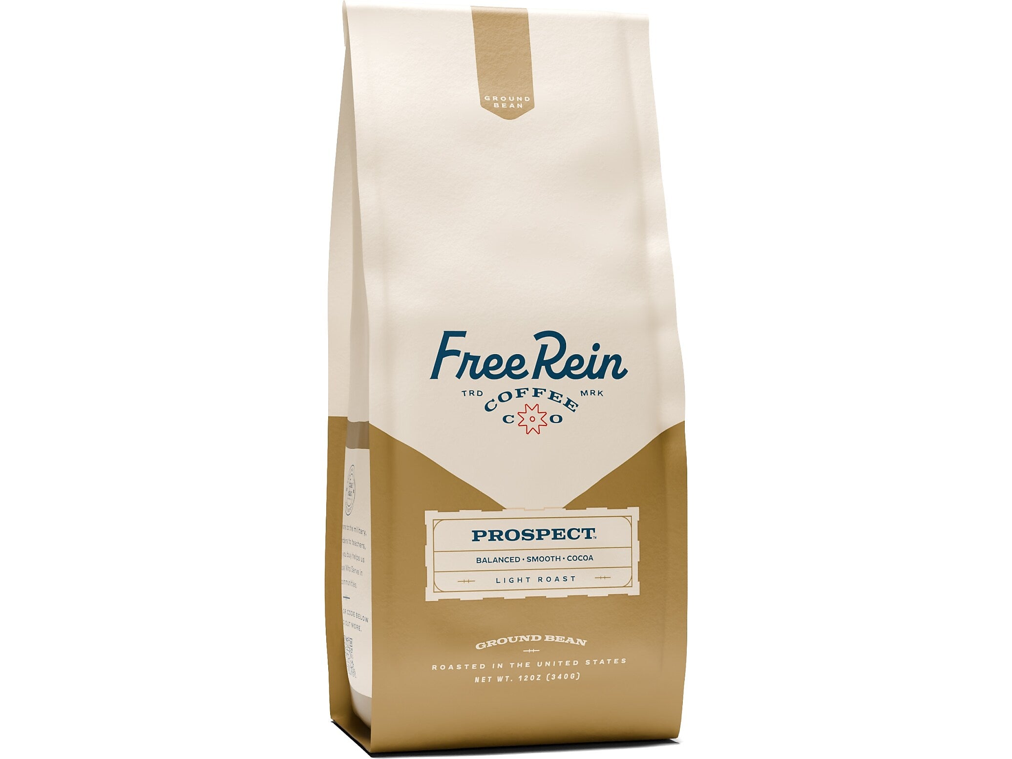 Free Rein Prospect Ground Coffee Packet, Light Roast, 12 oz. (810138360125)