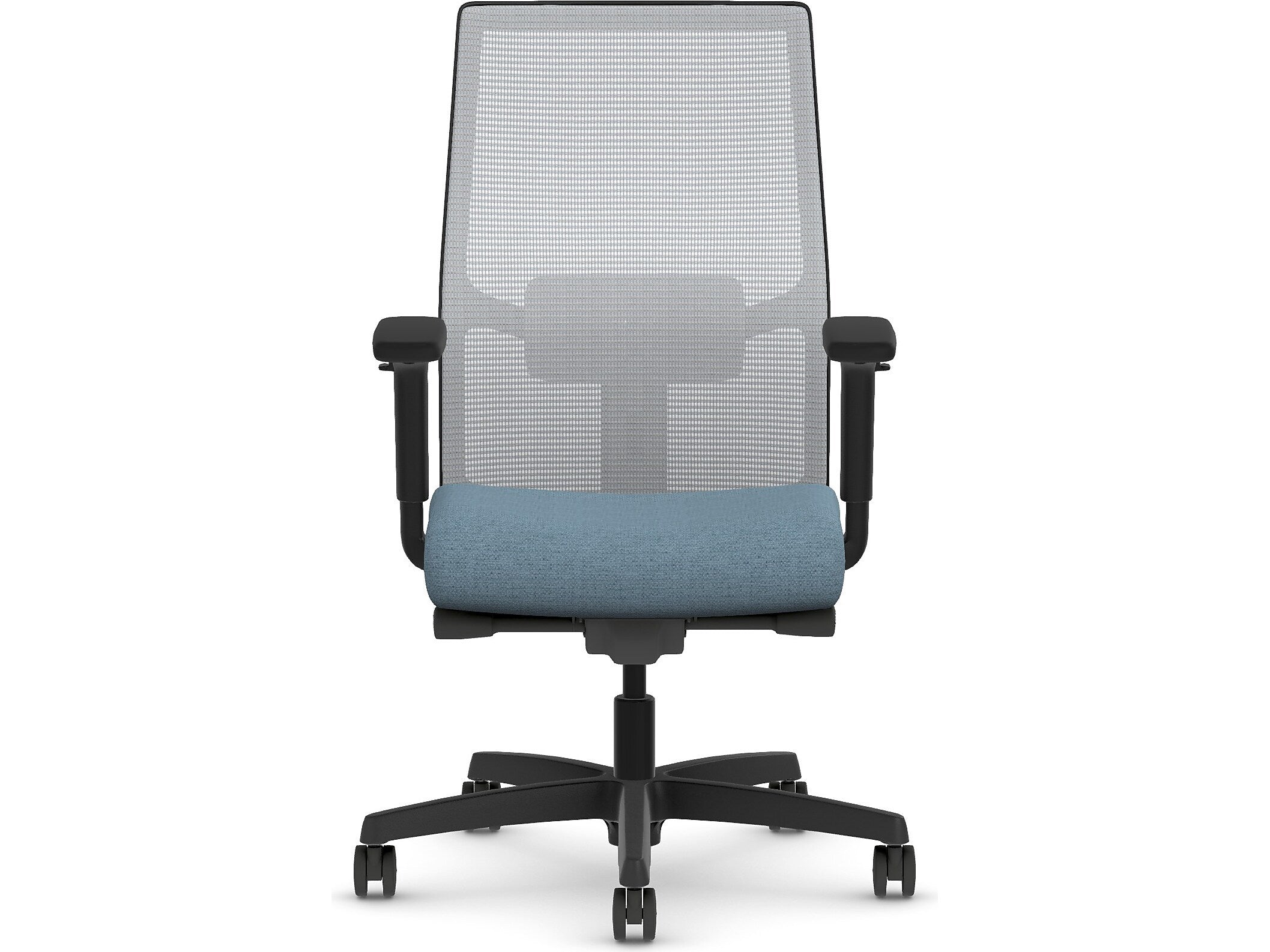 HON Ignition 2.0 Fabric/Mesh Swivel Task Chair, Carolina/Black (HIWMMKD.Y2.A.H.IF.HAML21.BL.SB.T)
