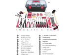 Apollo Tools Household Tool Kit, 170-Piece, Pink (DT7103P)