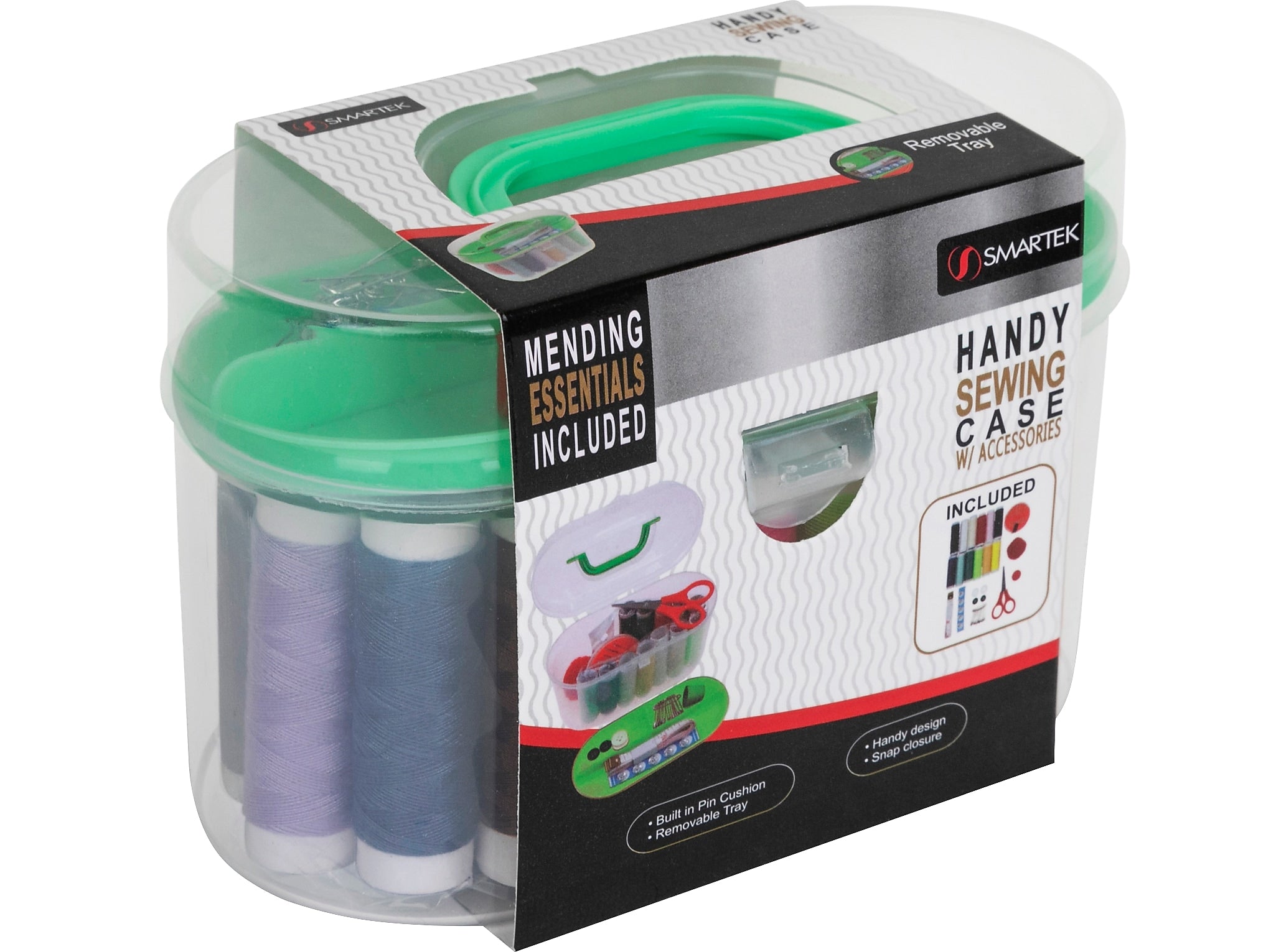 Smartek Handy Sewing Kit, Green (ST-124)
