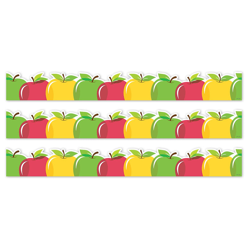 Creative Teaching Press EZ Border, 3" x 2', Apple Time Apples, 24/Pack, 3 Packs/Bundle (CTP11070-3)