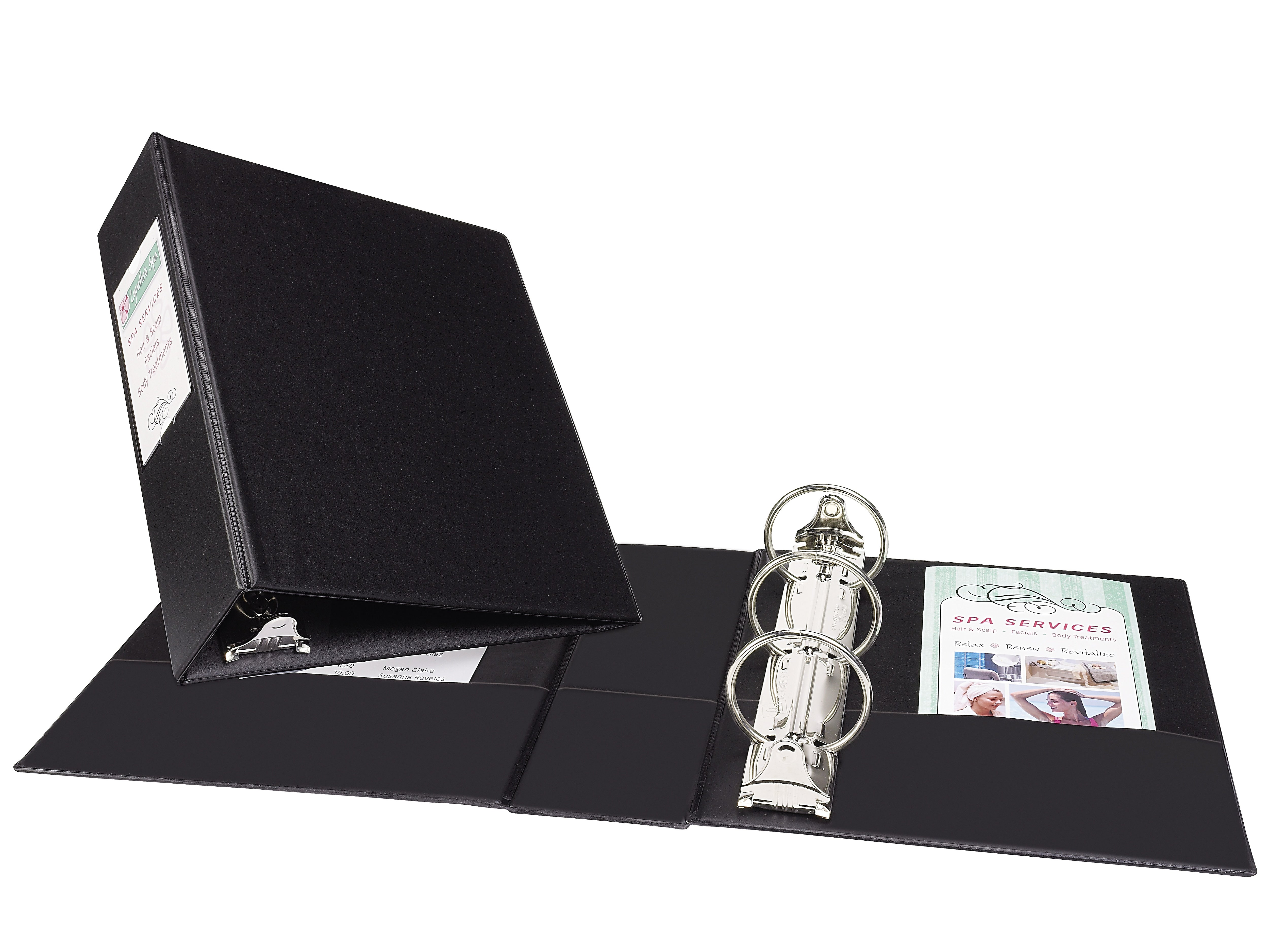 Avery Mini 2" 3-Ring Mini Binders, Black (AVE27554)