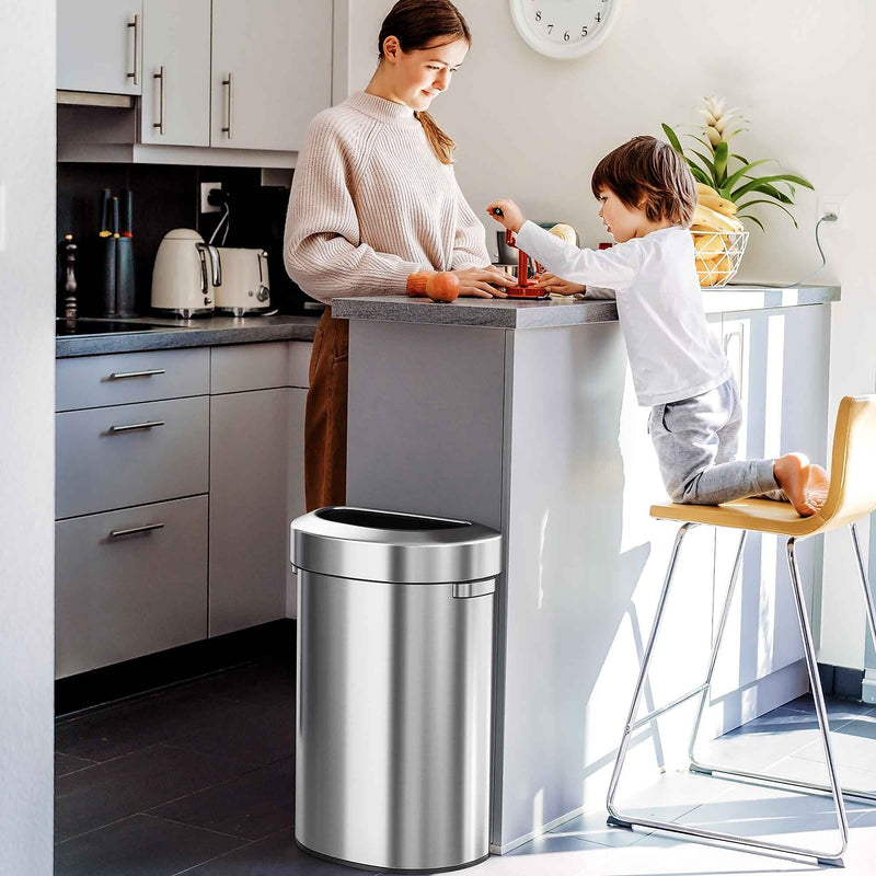 iTouchless Stainless Steel Trash Can, 23 Gallon (IT23DOT)