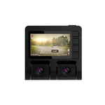 GekoGear Orbit D110 2 Channel 1080P Front/In-Cabin Dashcam With Display, Black