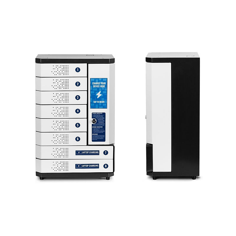 KwikBoost 8-Bay Self-Service Charging Locker, White (CHSL001)