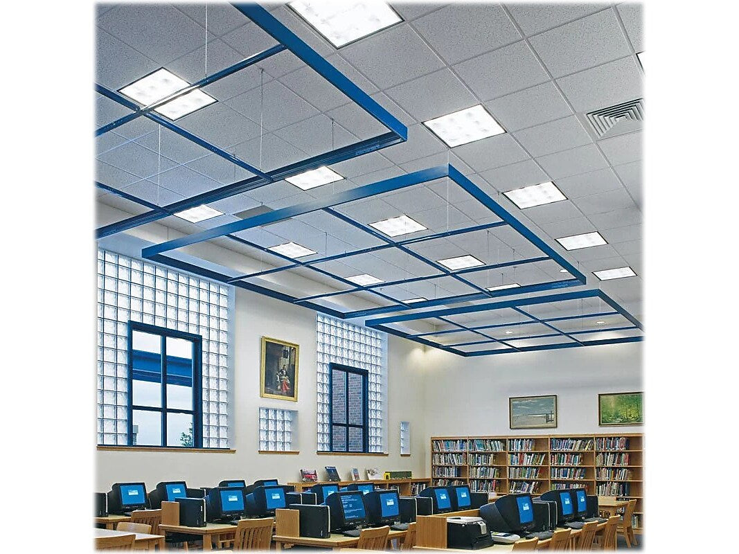 Armstrong CORTEGA Square Lay-In Edge Ceiling Tile, 24" x 48", Tech Black, 12/Carton (BP769ABL)